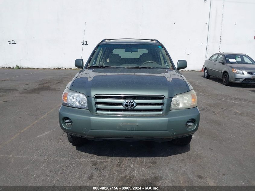 2005 Toyota Highlander V6 VIN: JTEEP21A550117709 Lot: 40287156