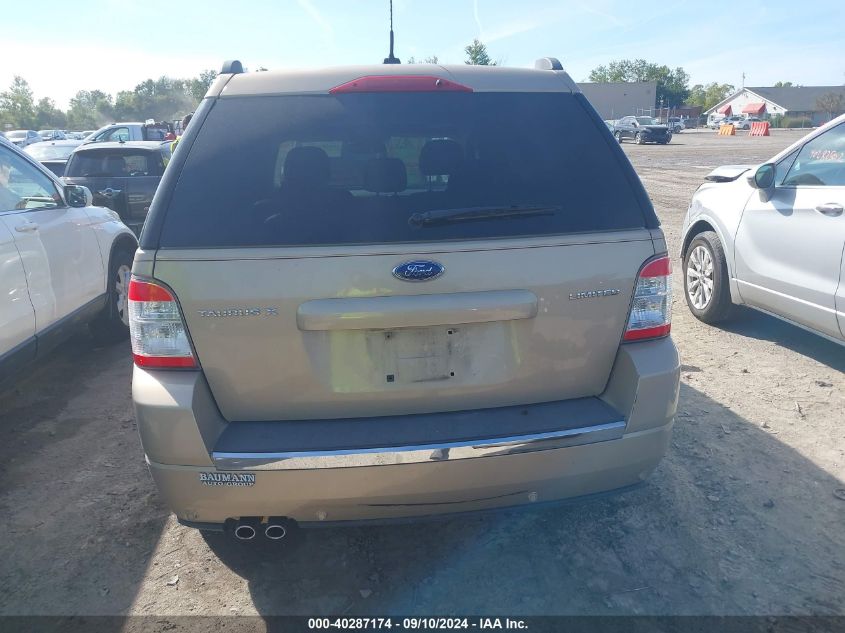 2008 Ford Taurus X Limited VIN: 1FMDK03W98GA07524 Lot: 40287174