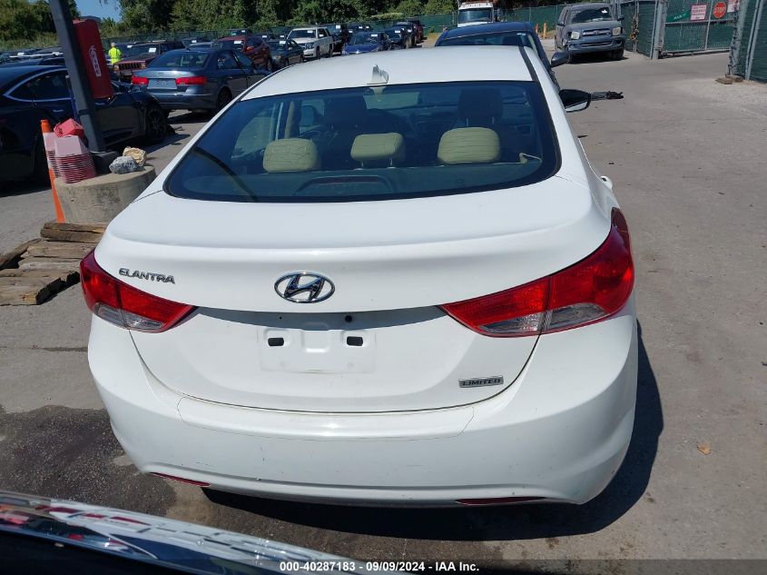 2013 Hyundai Elantra Limited VIN: 5NPDH4AEXDH427819 Lot: 40287183