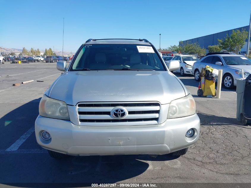 2007 Toyota Highlander V6 VIN: JTEHP21A670199661 Lot: 40287297