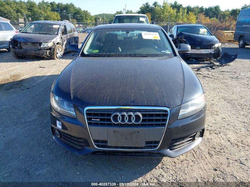 WAUDFAFLXCA081074 2012 Audi A4 Premium