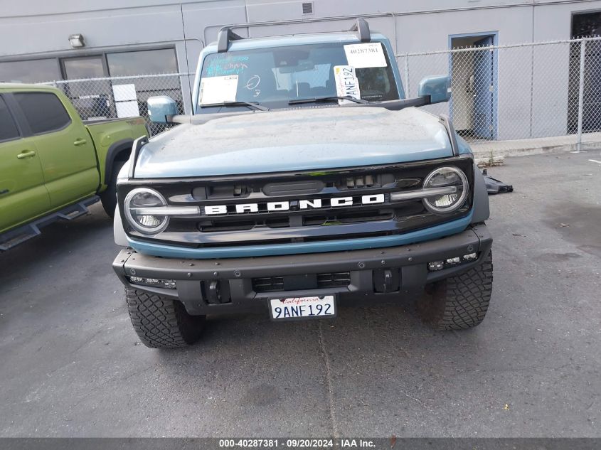 2022 Ford Bronco Outer Banks VIN: 1FMEE5DP5NLA75466 Lot: 40287381