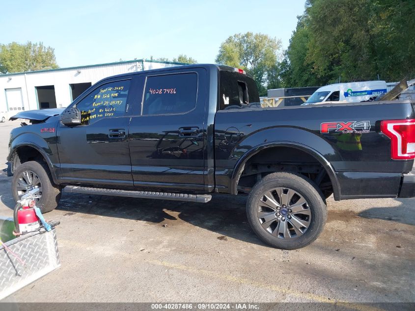 2016 Ford F150 Supercrew VIN: 1FTEW1EF7GFB59189 Lot: 40287486