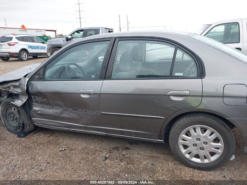 2004 Honda Civic Lx VIN: 2HGES16654H530873 Lot: 40287582