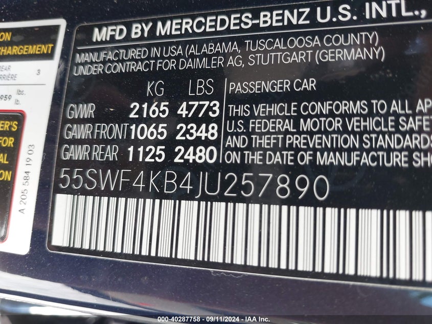 2018 MERCEDES-BENZ C 300 4MATIC - 55SWF4KB4JU257890