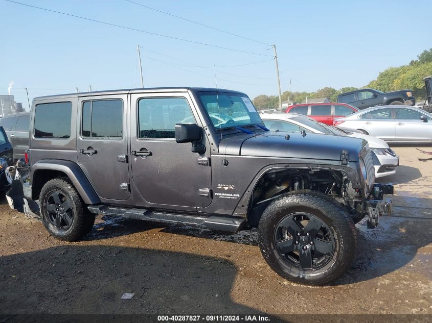 2017 Jeep Wrangler Unlimited Sahara 4X4 VIN: 1C4BJWEG3HL605672 Lot: 40287827