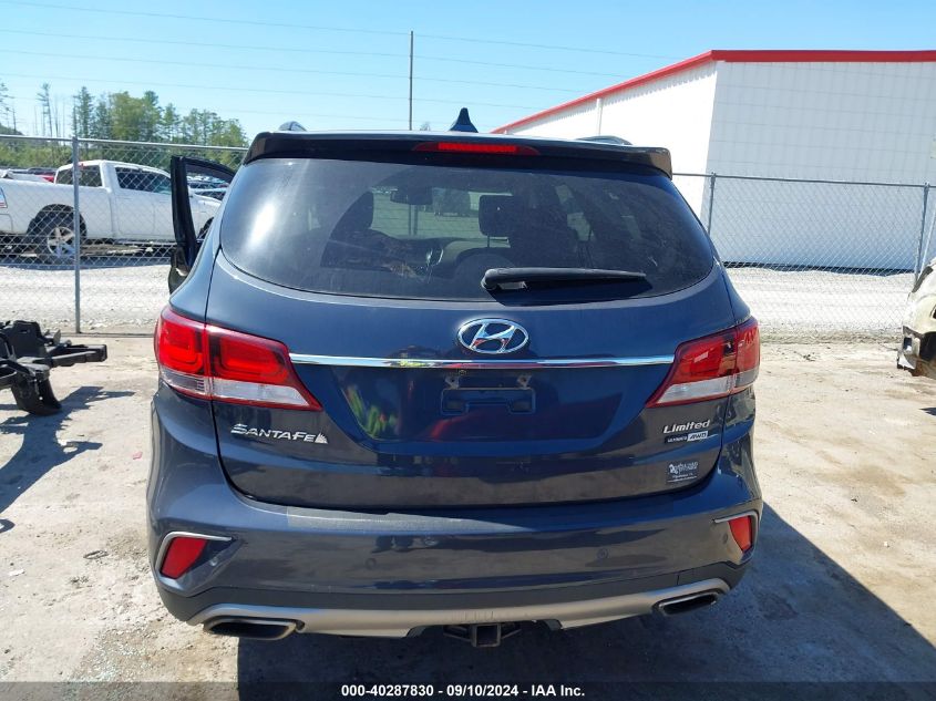 2017 Hyundai Santa Fe Se/Limited VIN: KM8SRDHFXHU204805 Lot: 40287830