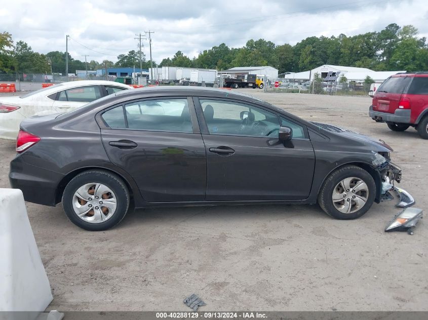 2014 Honda Civic Lx VIN: 2HGFB2F59EH531544 Lot: 40288129