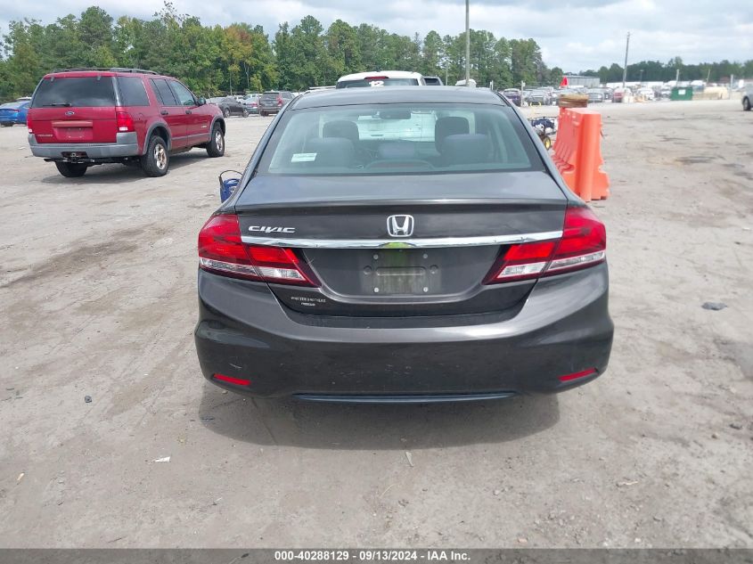 2014 Honda Civic Lx VIN: 2HGFB2F59EH531544 Lot: 40288129