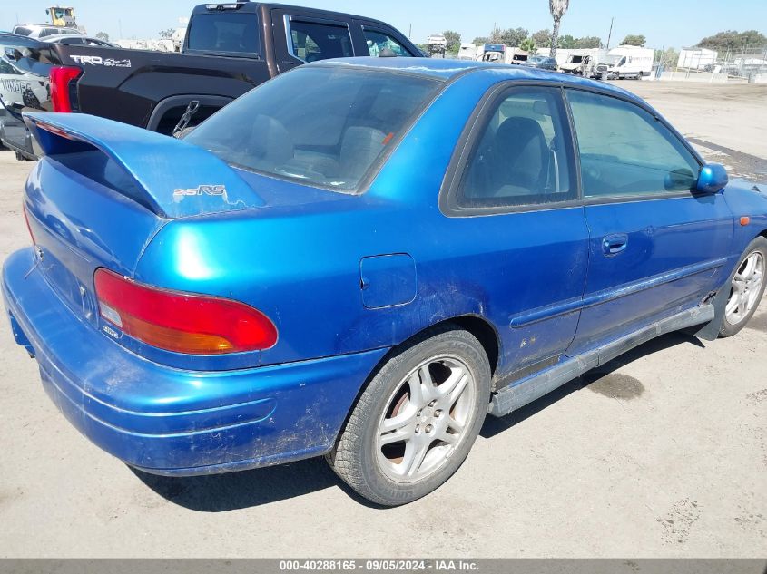 1998 Subaru Impreza 2.5Rs VIN: JF1GM6757WG401400 Lot: 40288165