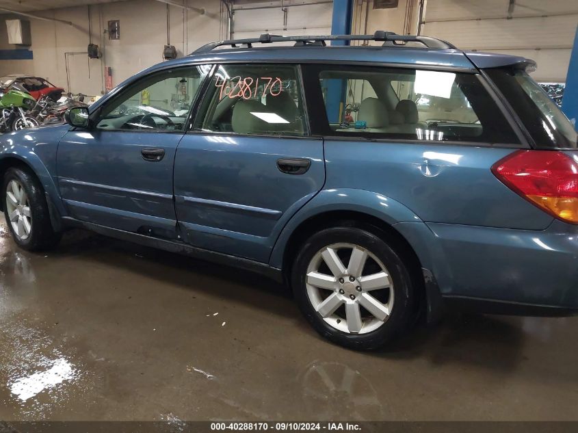 2006 Subaru Outback 2.5I VIN: 4S4BP61C767343447 Lot: 40288170