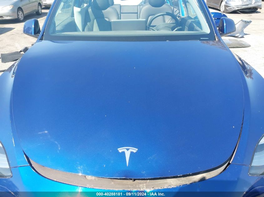 2021 Tesla Model Y Standard Range Rear-Wheel Drive VIN: 5YJYGDED7MF112903 Lot: 40288181