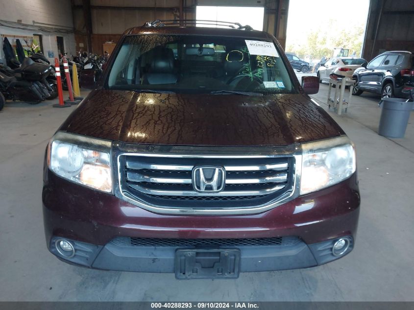 2012 Honda Pilot Exln VIN: 5FNYF4H79CB046913 Lot: 40288293