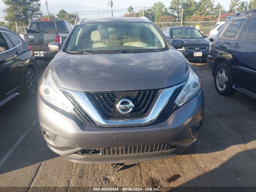 2017 Nissan Murano Sl VIN: 5N1AZ2MG0HN133056 Lot: 40288548