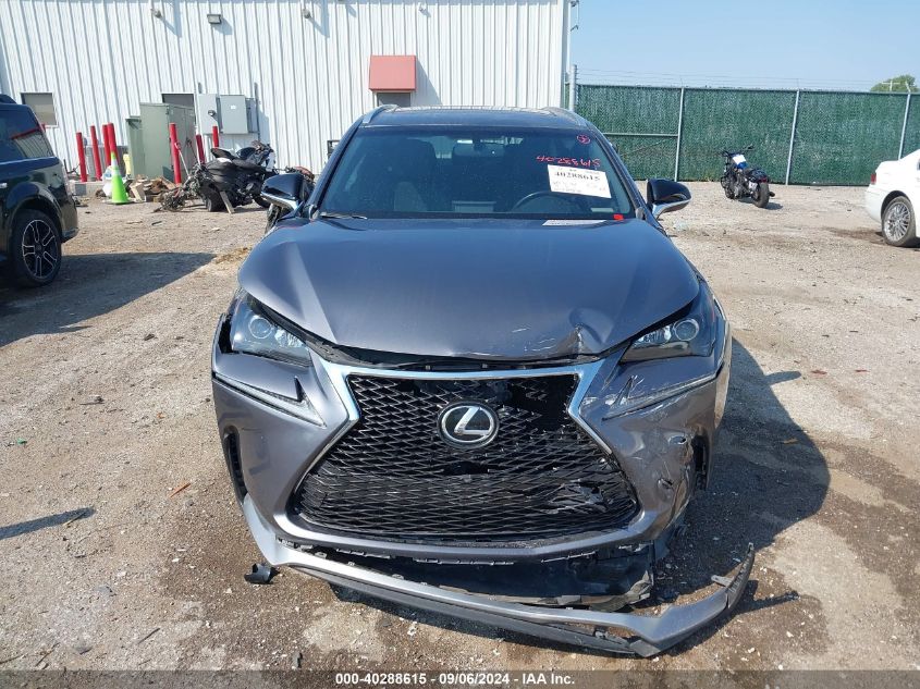 2016 Lexus Nx 200T F Sport VIN: JTJBARBZ3G2075602 Lot: 40288615