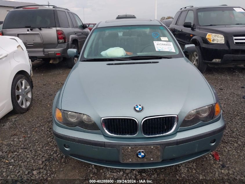 2002 BMW 325I VIN: WBAET37452NJ18023 Lot: 40288800