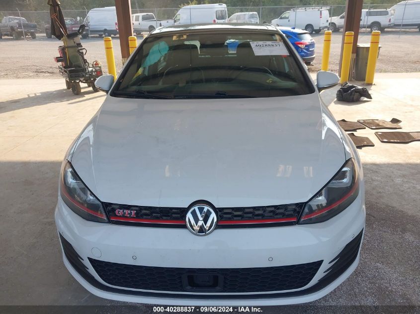 2016 Volkswagen Golf Gti Autobahn W/Performance Package 4-Door VIN: 3VW547AU1GM021058 Lot: 40288837