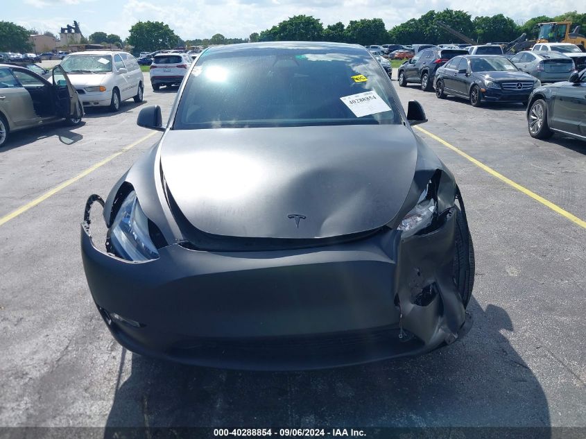 2021 Tesla Model Y Long Range Dual Motor All-Wheel Drive VIN: 5YJYGDEE7MF125742 Lot: 40288854