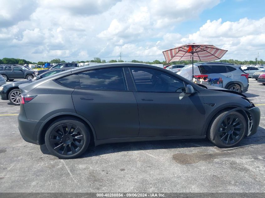 2021 Tesla Model Y Long Range Dual Motor All-Wheel Drive VIN: 5YJYGDEE7MF125742 Lot: 40288854