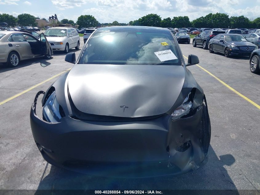 2021 Tesla Model Y Long Range Dual Motor All-Wheel Drive VIN: 5YJYGDEE7MF125742 Lot: 40288854