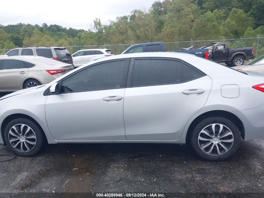 2016 Toyota Corolla Le VIN: 5YFBURHE4GP434231 Lot: 40288946