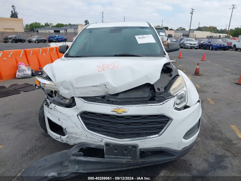 2016 Chevrolet Equinox Ls VIN: 2GNALBEK0G1150794 Lot: 40289061