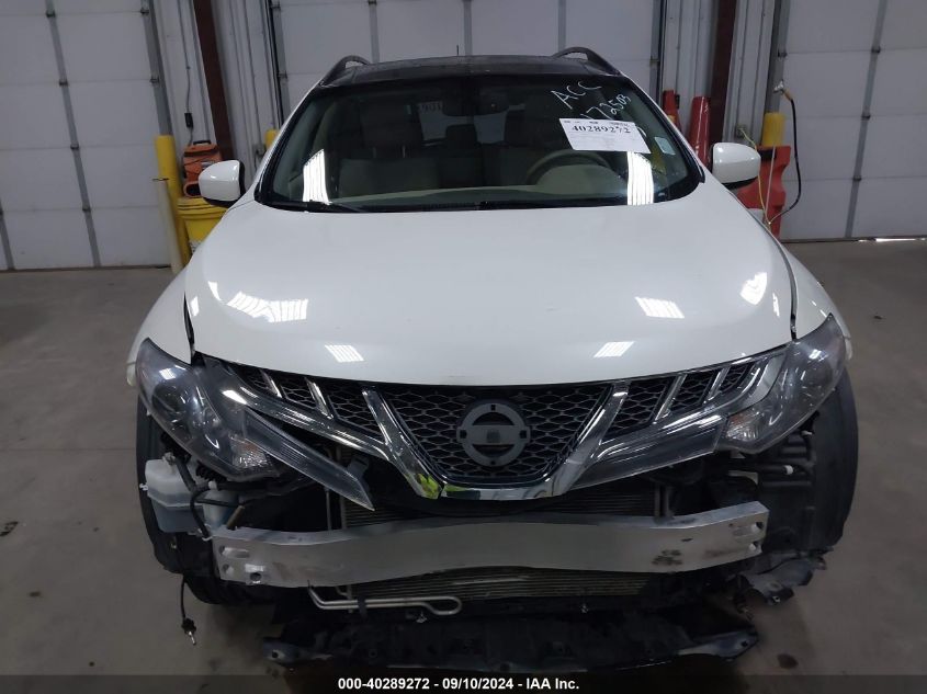 2014 Nissan Murano S/Sl/Sv/Le VIN: JN8AZ1MW8EW524603 Lot: 40289272