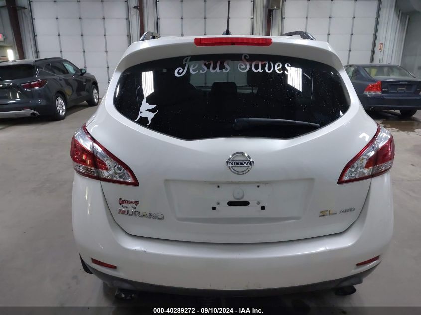 2014 Nissan Murano S/Sl/Sv/Le VIN: JN8AZ1MW8EW524603 Lot: 40289272