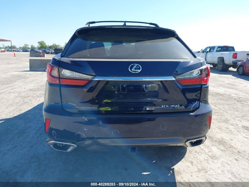 2018 Lexus Rx 350 VIN: 2T2ZZMCAXJC098546 Lot: 40289283