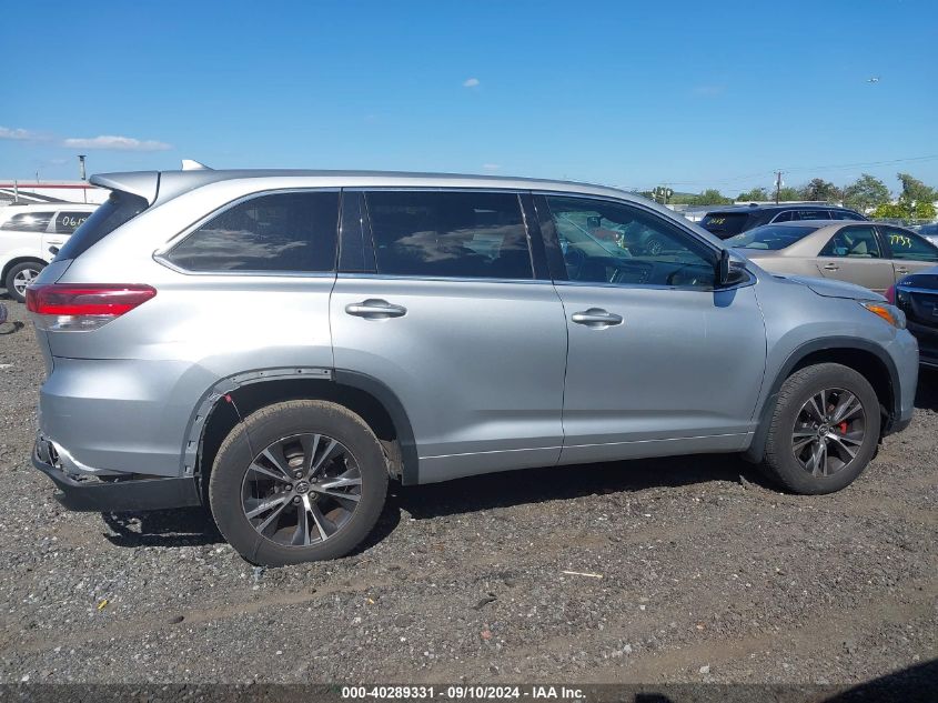 2018 Toyota Highlander Le/Le Plus VIN: 5TDBZRFH1JS491662 Lot: 40289331