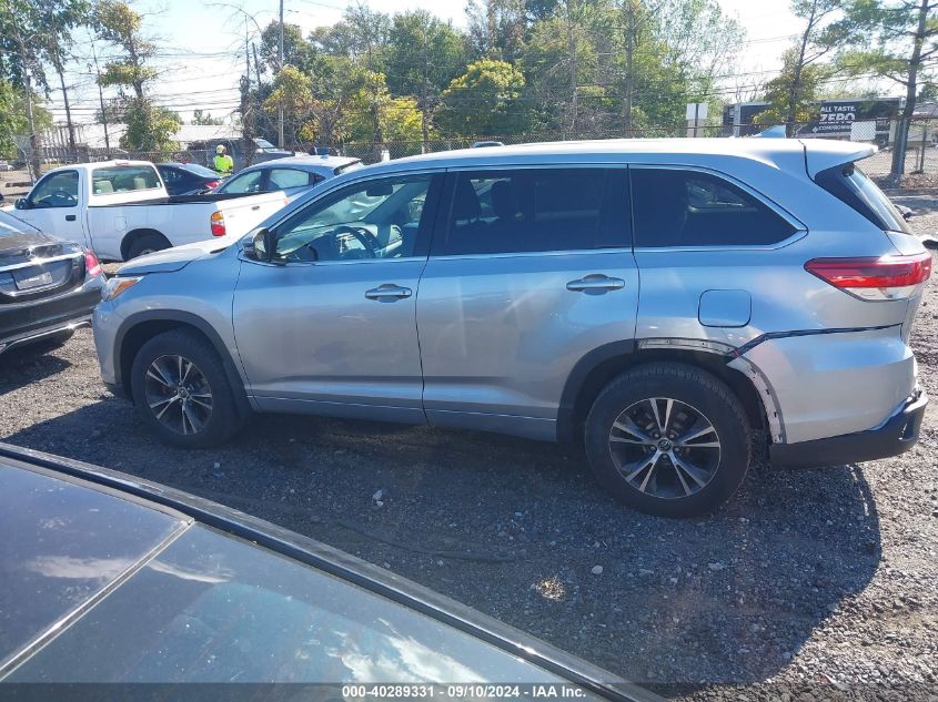 2018 Toyota Highlander Le/Le Plus VIN: 5TDBZRFH1JS491662 Lot: 40289331