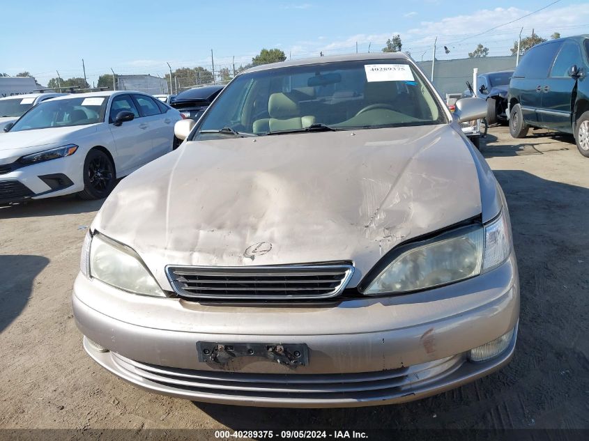 1999 Lexus Es 300 VIN: JT8BF28G0X0169206 Lot: 40289375