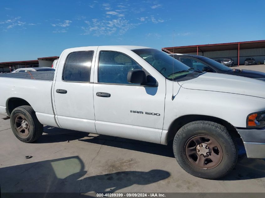 2002 Dodge Ram 1500 St VIN: 3D7HA18N72G187084 Lot: 40289399