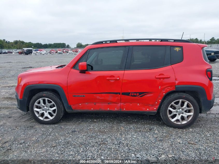 2018 Jeep Renegade Latitude Fwd VIN: ZACCJABB8JPJ61574 Lot: 40289520