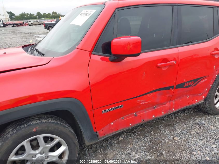 2018 Jeep Renegade Latitude Fwd VIN: ZACCJABB8JPJ61574 Lot: 40289520