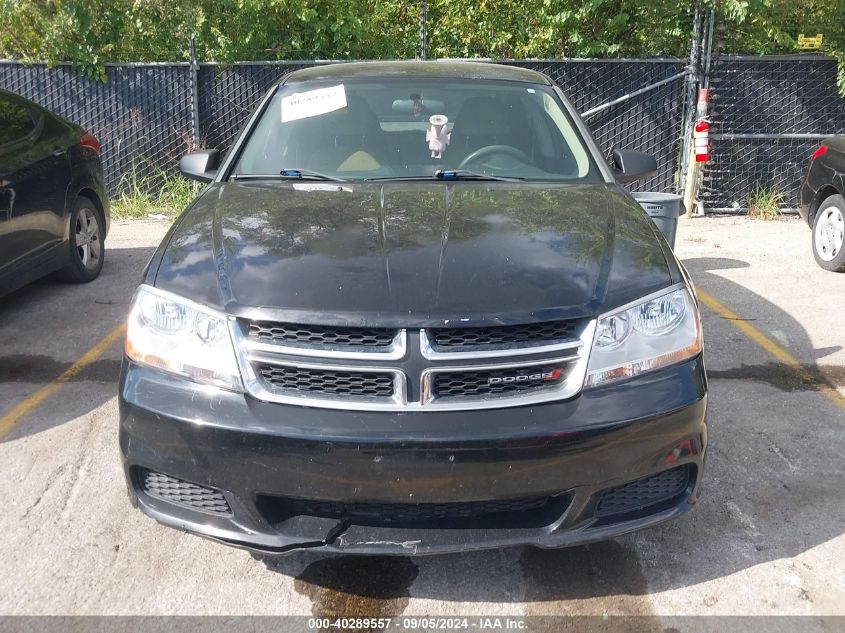 2013 Dodge Avenger Se VIN: 1C3CDZAB6DN617647 Lot: 40289557