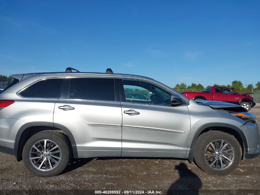 2017 Toyota Highlander Se/Xle VIN: 5TDJZRFH3HS518625 Lot: 40289592