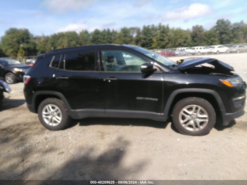 2018 Jeep Compass Sport Fwd VIN: 3C4NJCABXJT326364 Lot: 40289629