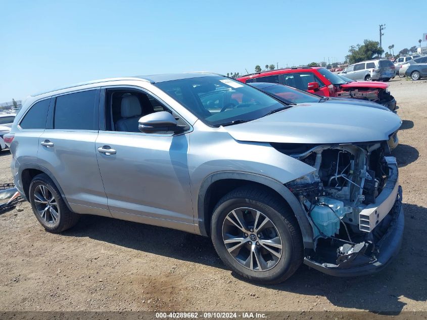 2016 Toyota Highlander Xle V6 VIN: 5TDKKRFH3GS141625 Lot: 40289662