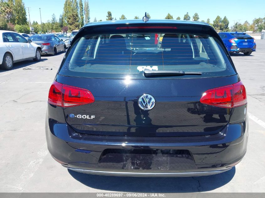 2016 Volkswagen E-Golf Se VIN: WVWKP7AU3GW903930 Lot: 40289697