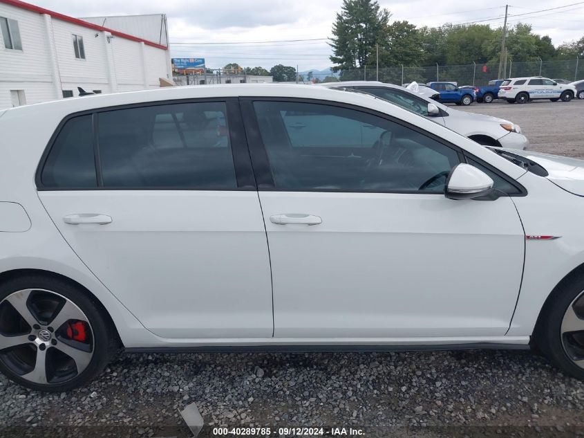 2015 Volkswagen Golf Gti 2.0T Se W/Performance Package 4-Door VIN: 3VW547AUXFM078924 Lot: 40289785