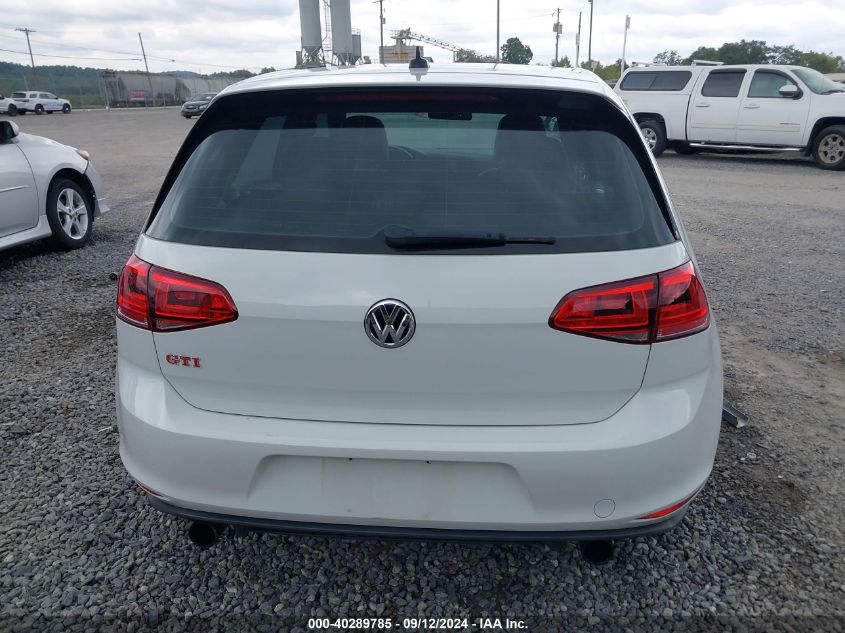 2015 Volkswagen Golf Gti 2.0T Se W/Performance Package 4-Door VIN: 3VW547AUXFM078924 Lot: 40289785