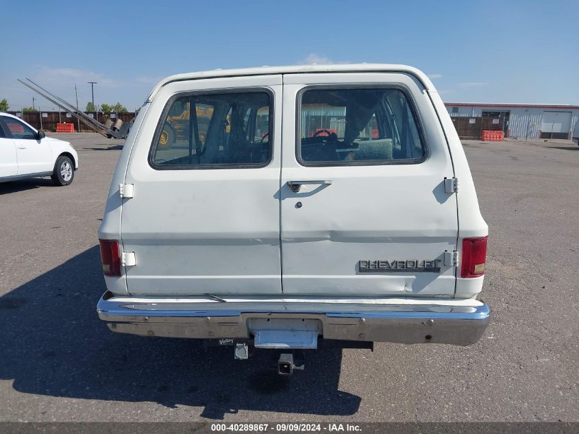 1991 Chevrolet Suburban V2500 VIN: 1GNGV26K1MF123420 Lot: 40289867