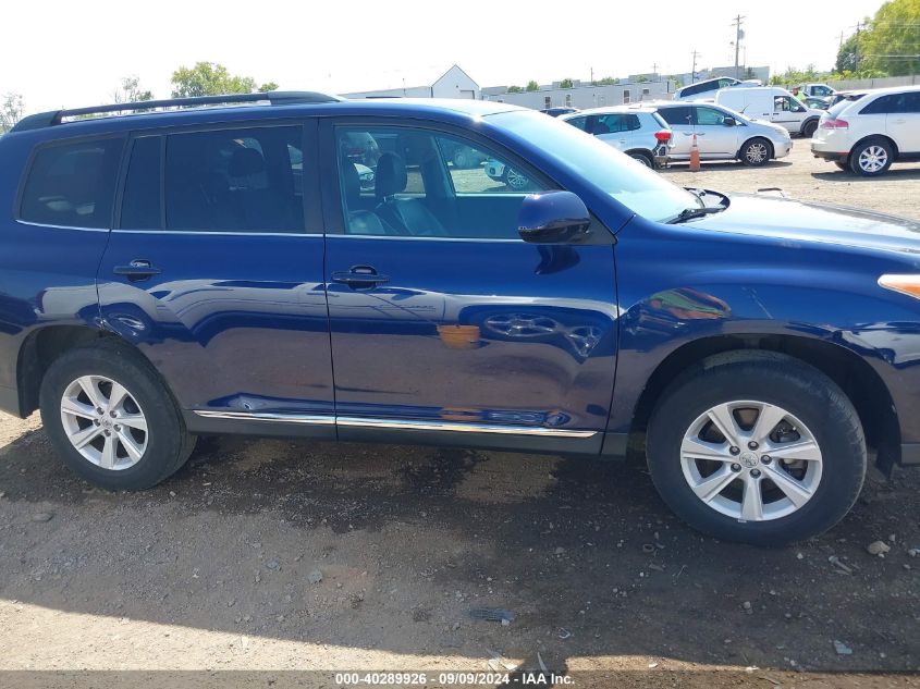 2013 Toyota Highlander Se V6 VIN: 5TDBK3EH0DS261263 Lot: 40289926