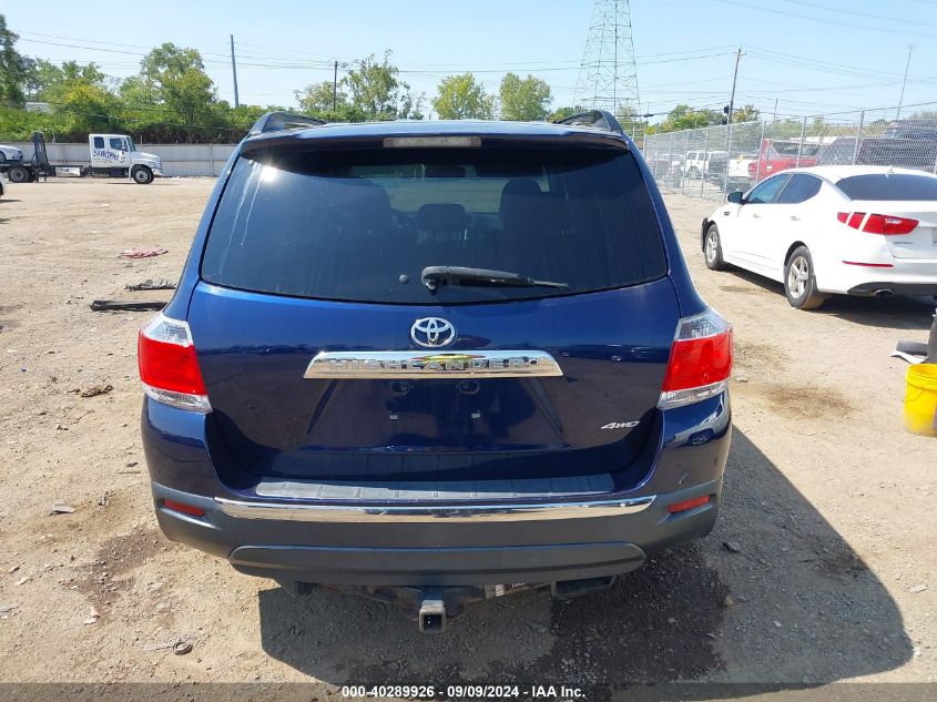 2013 Toyota Highlander Se V6 VIN: 5TDBK3EH0DS261263 Lot: 40289926