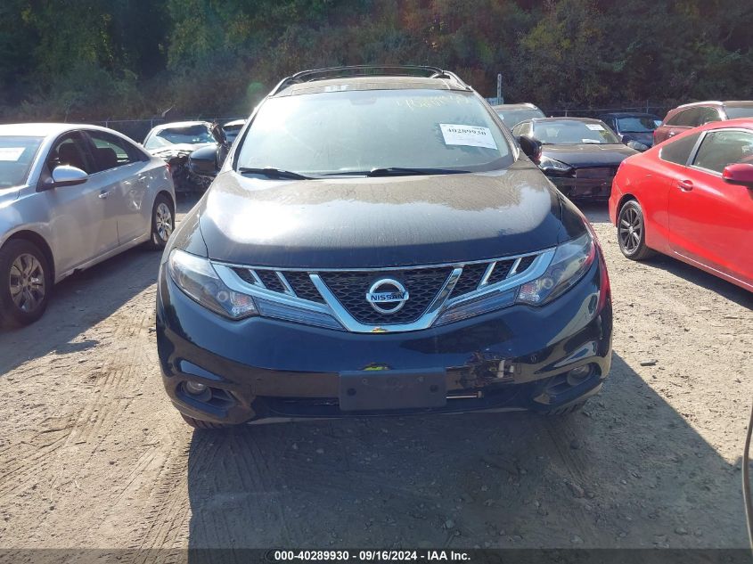 2012 Nissan Murano Le VIN: JN8AZ1MW7CW211992 Lot: 40289930