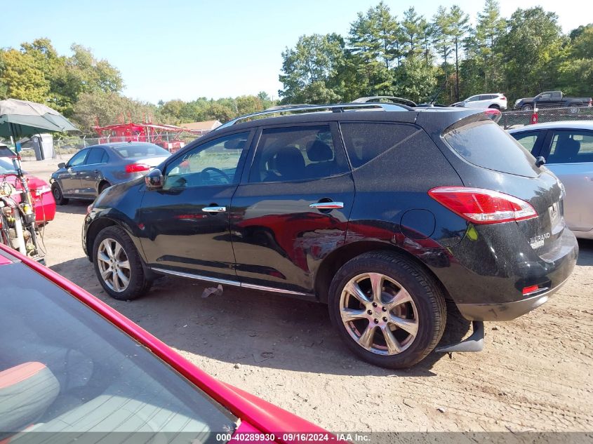 2012 Nissan Murano Le VIN: JN8AZ1MW7CW211992 Lot: 40289930