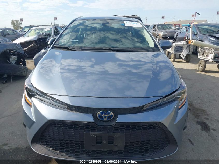 2022 Toyota Corolla Hybrid Le VIN: JTDEAMDE6NJ039449 Lot: 40289956