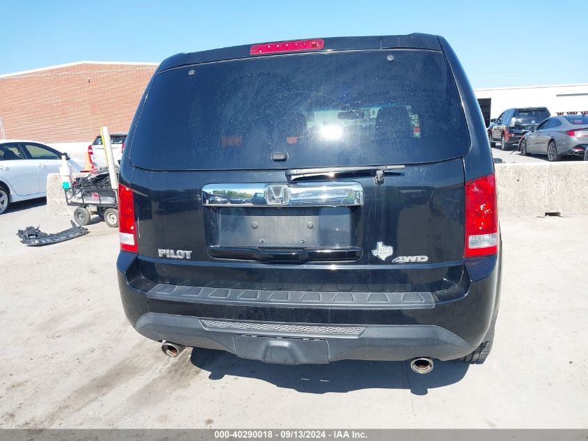 2012 Honda Pilot Ex-L VIN: 5FNYF4H72CB007144 Lot: 40290018