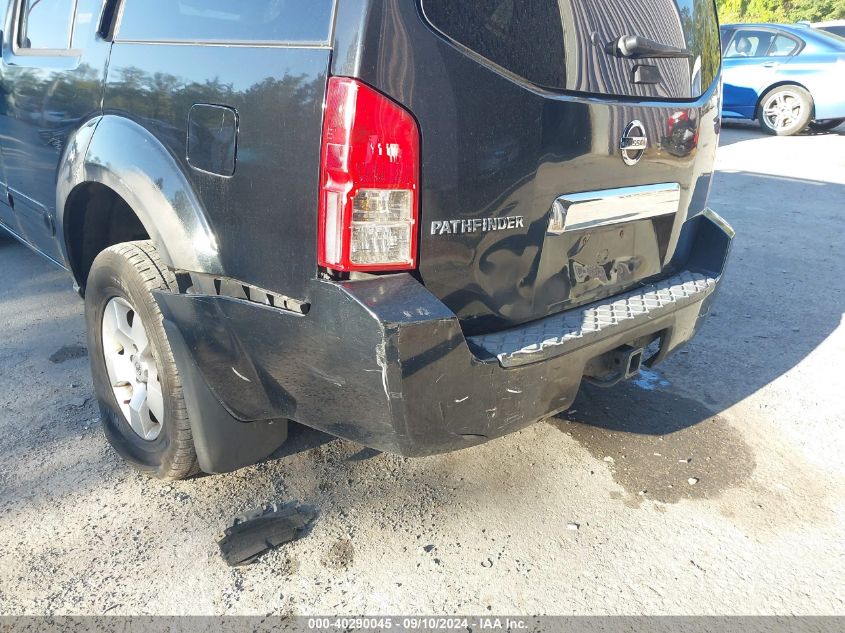 2006 Nissan Pathfinder S VIN: 5N1AR18W06C633447 Lot: 40290045